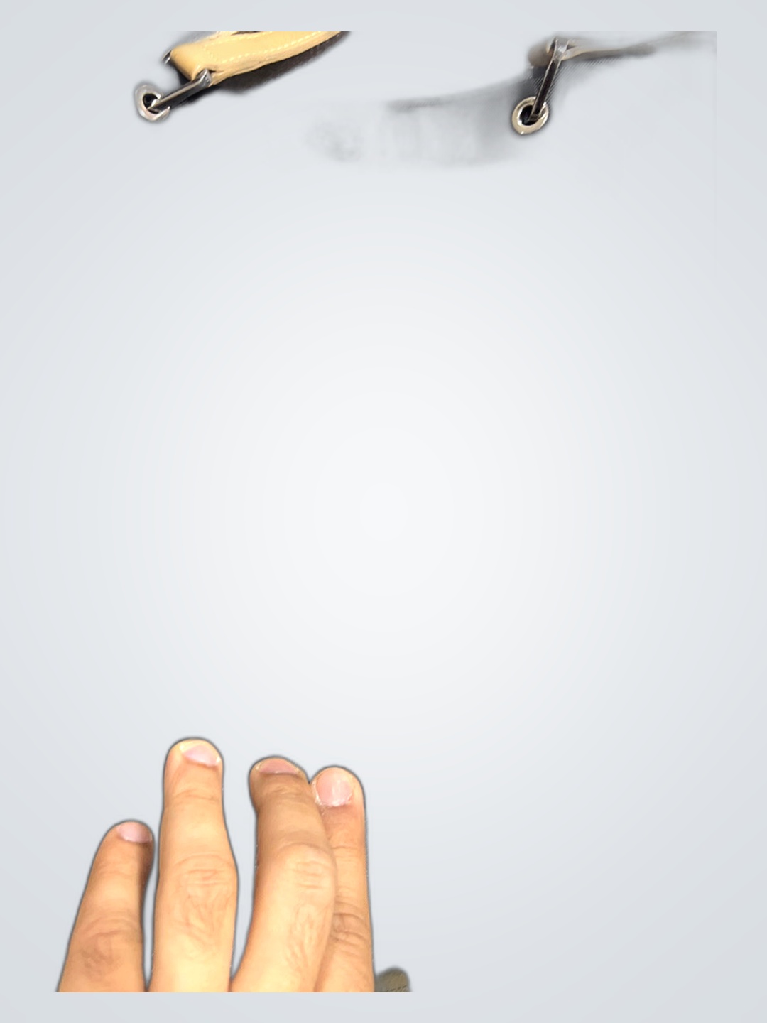 Black Tote Bag with Tan Accents