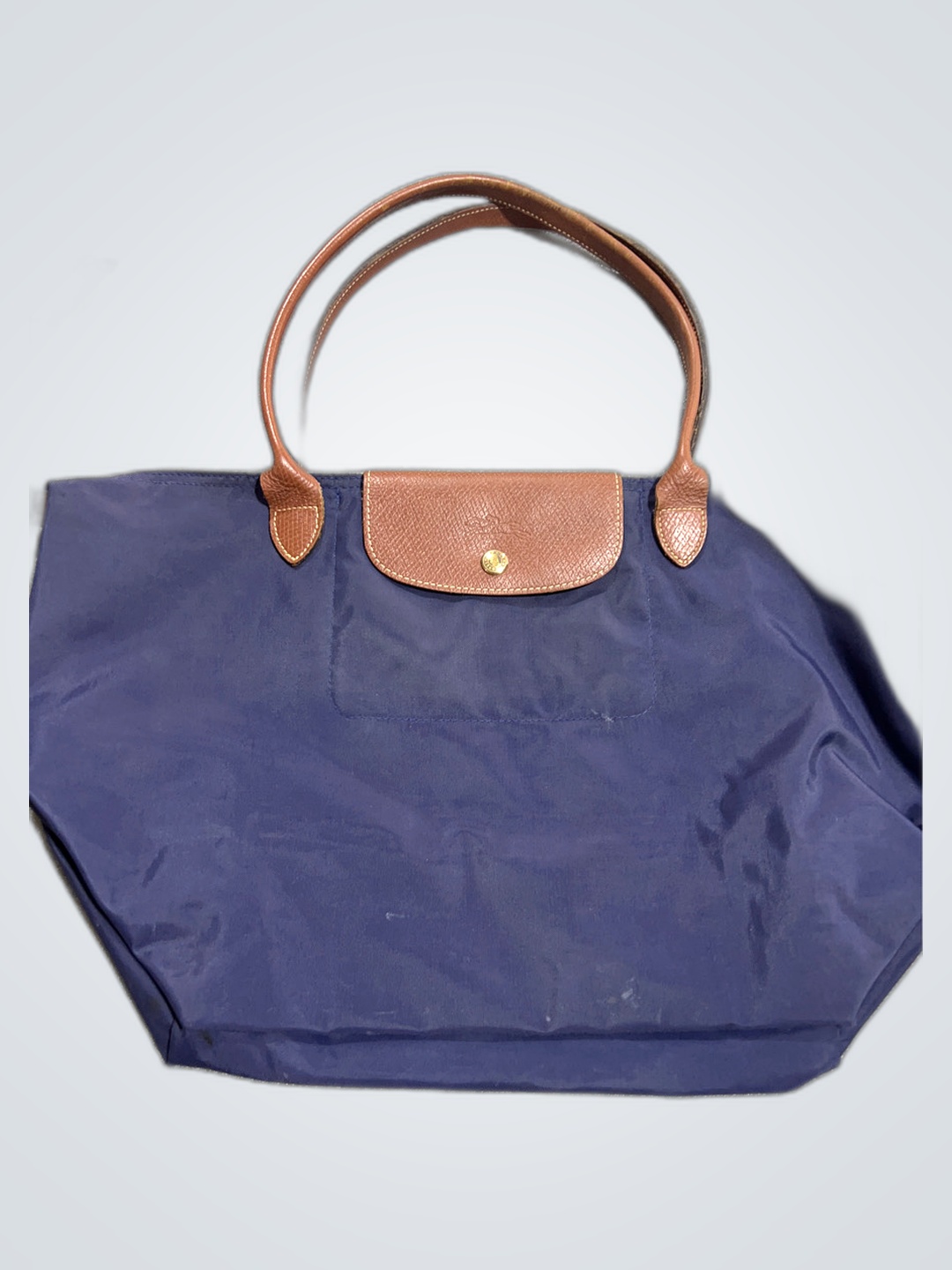 Longchamp Navy Blue Tote Bag