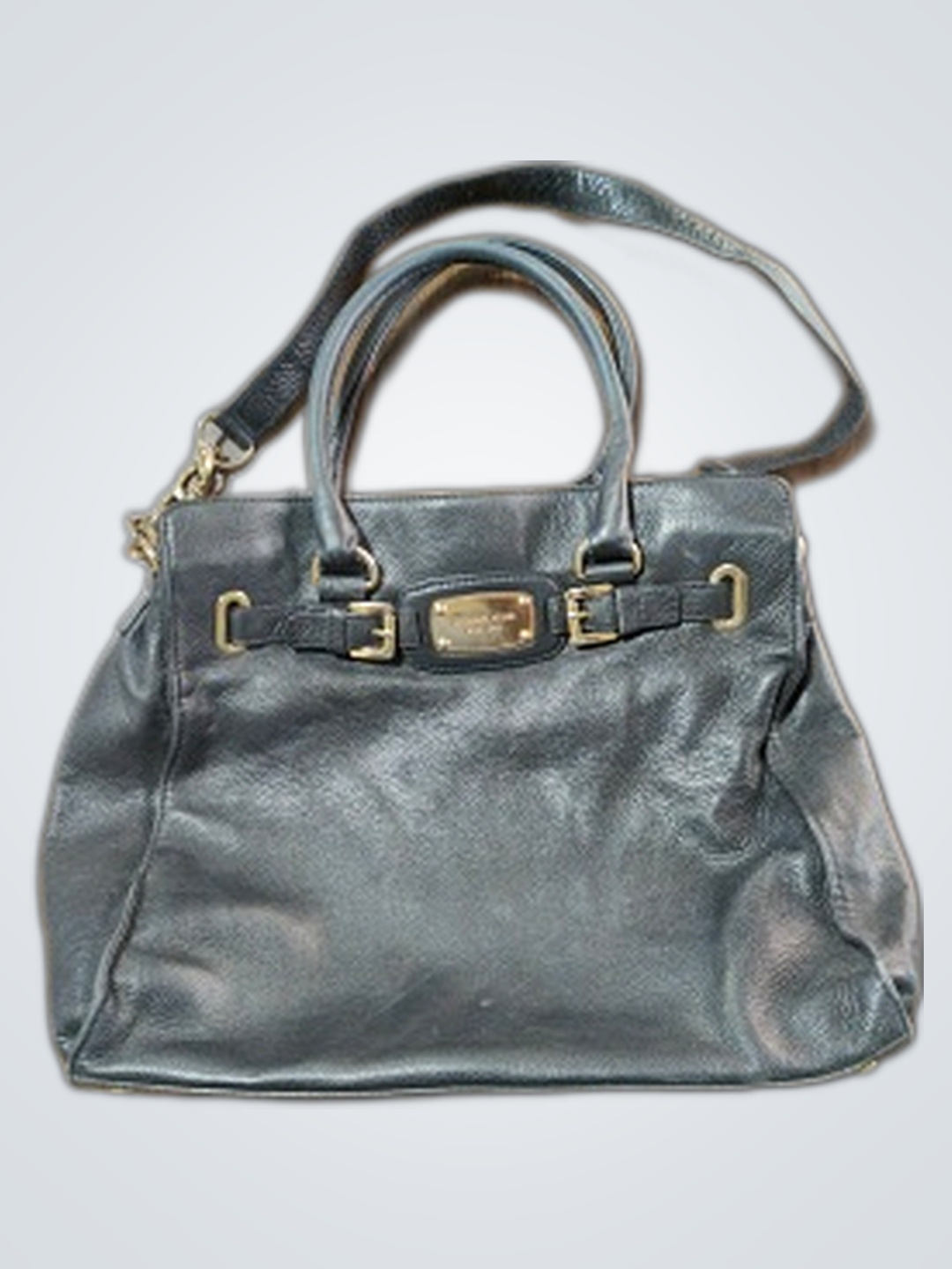 Sac fourre-tout en cuir noir Michael Kors