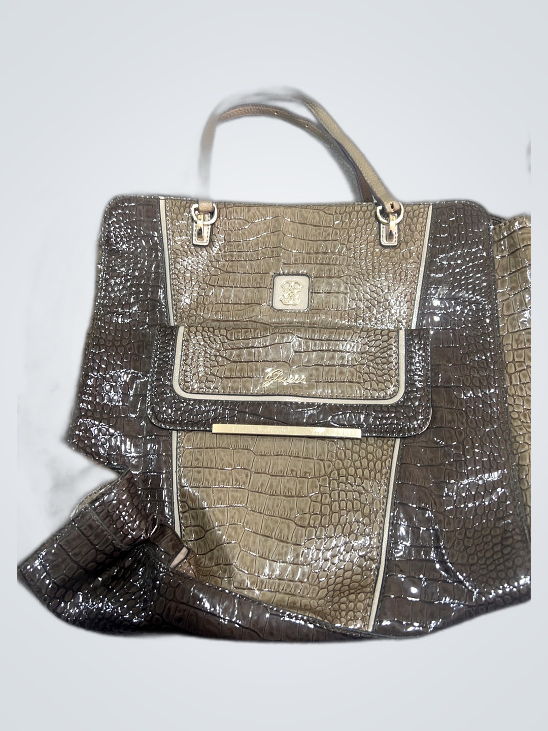 Michael Kors Crocodile Embossed Tote Bag