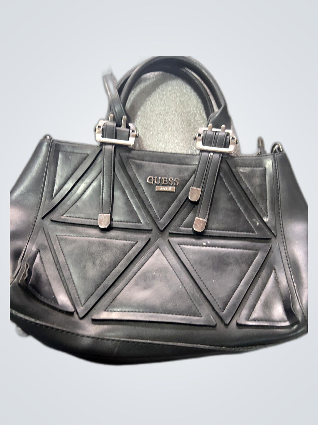 Guess Black Structured Handbag