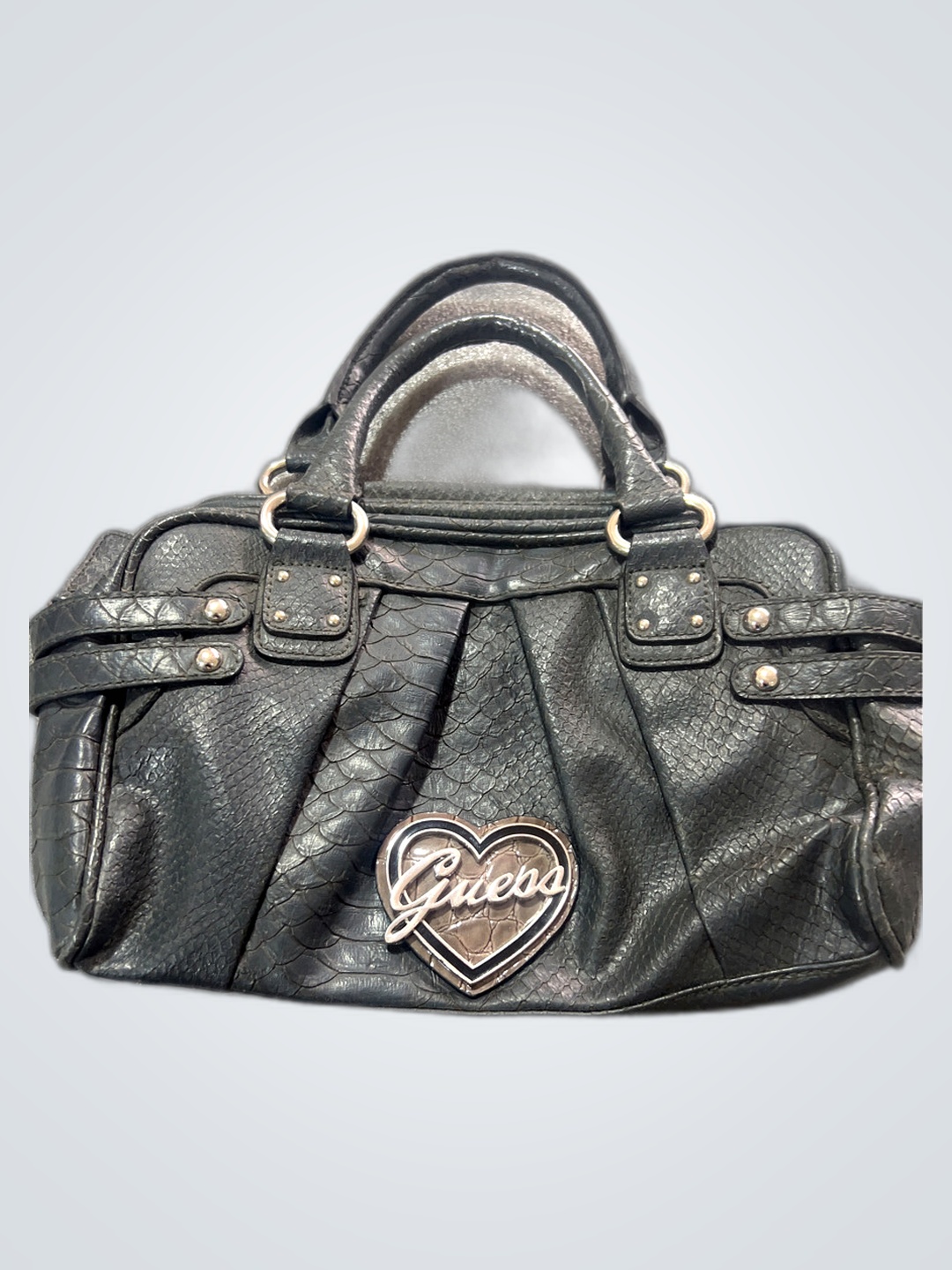 Guess Black Faux Leather Handbag