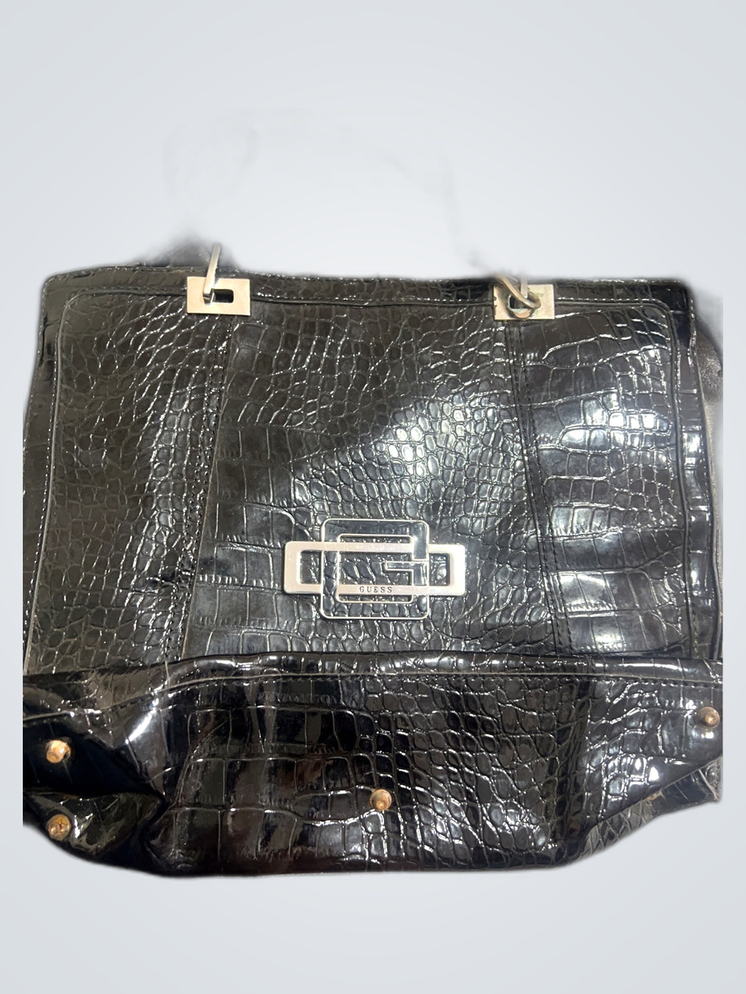 Black Crocodile Handbag
