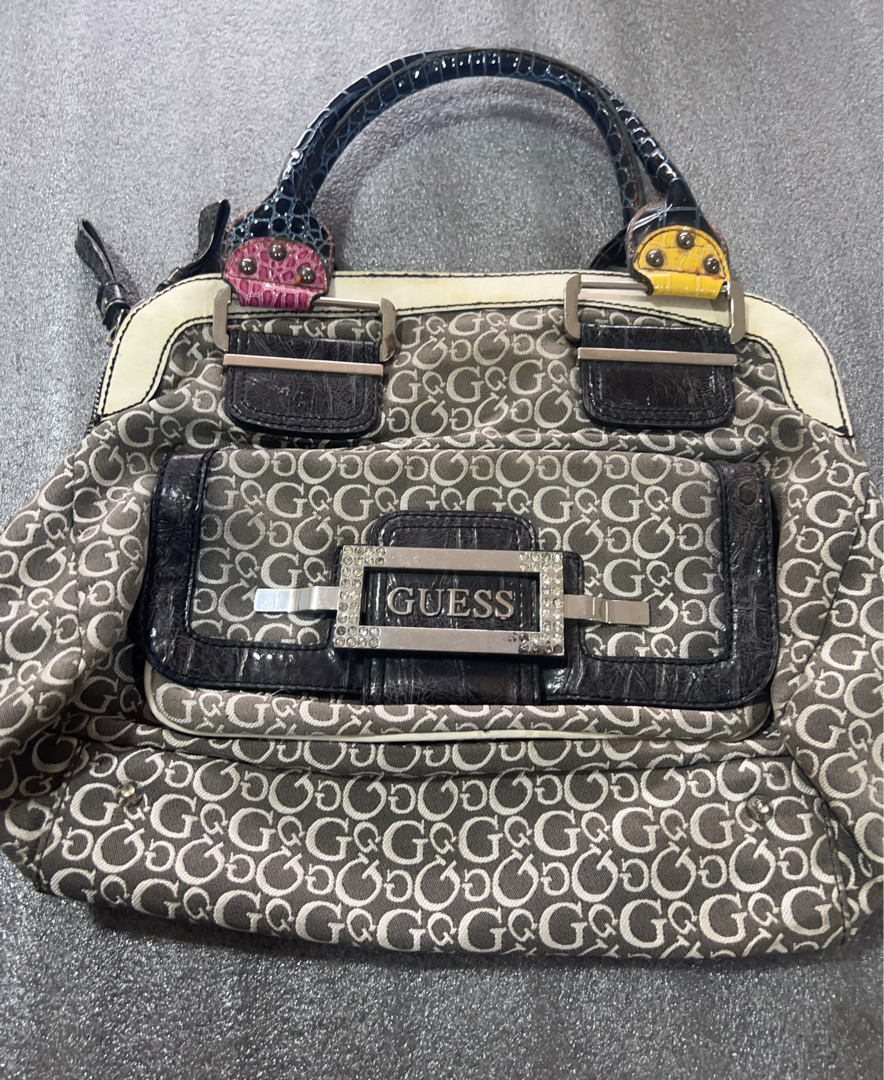 Guess Monogram Tote Handbag