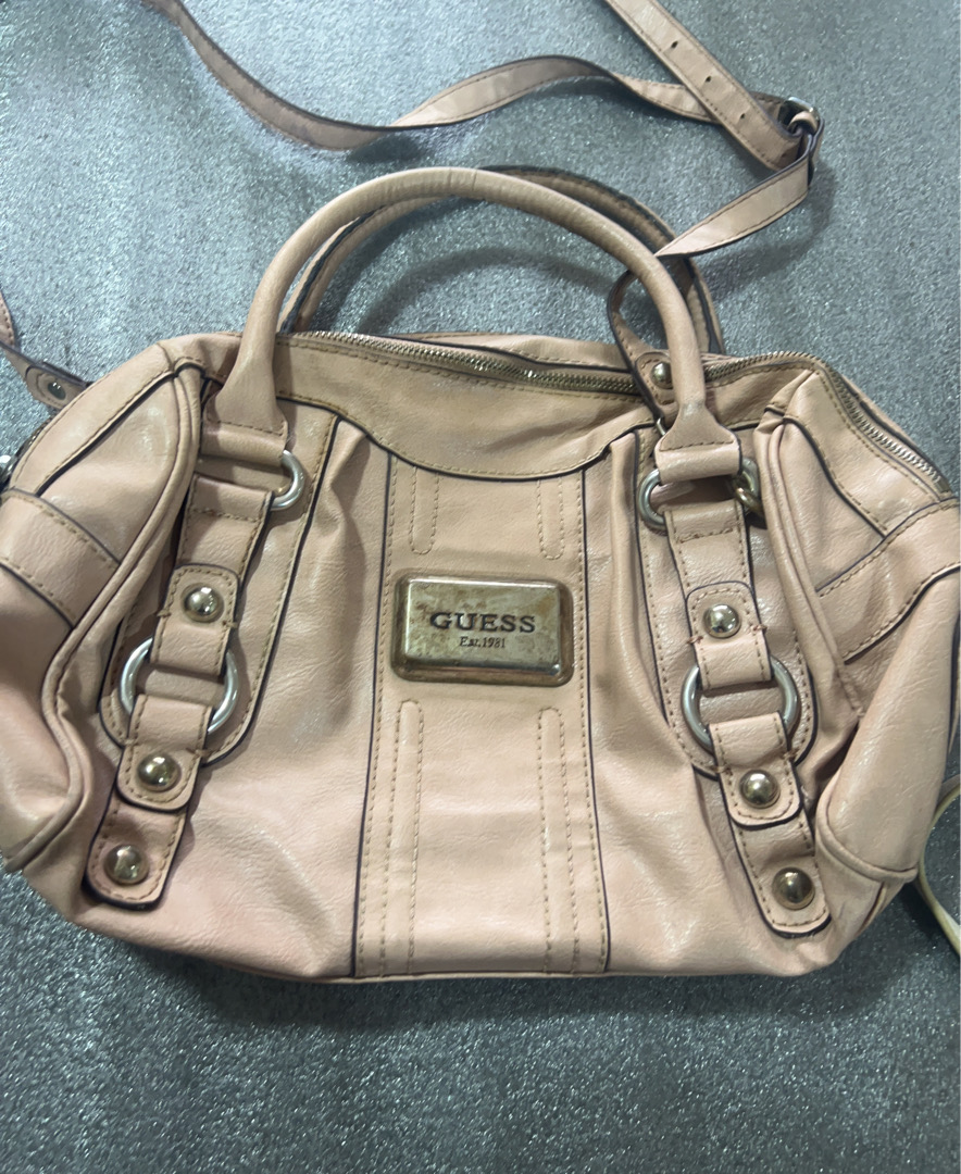 Guess Beige Leather Handbag