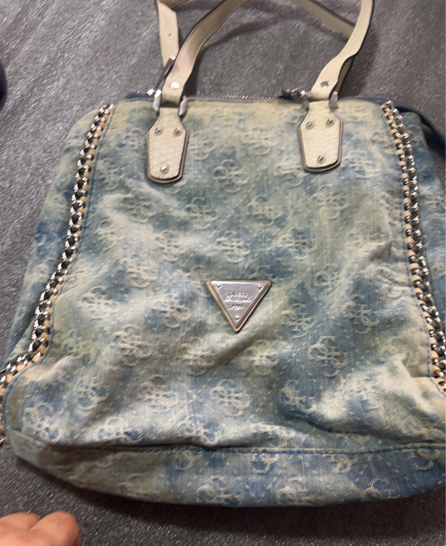Guess Denim Tote Bag
