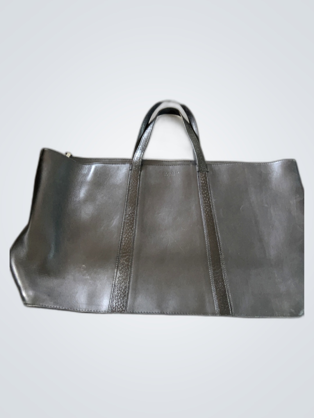 Coach Black Leather Tote Bag