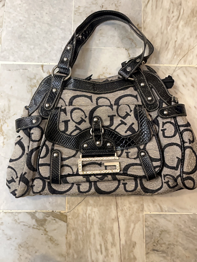 Guess Monogram Tote Handbag