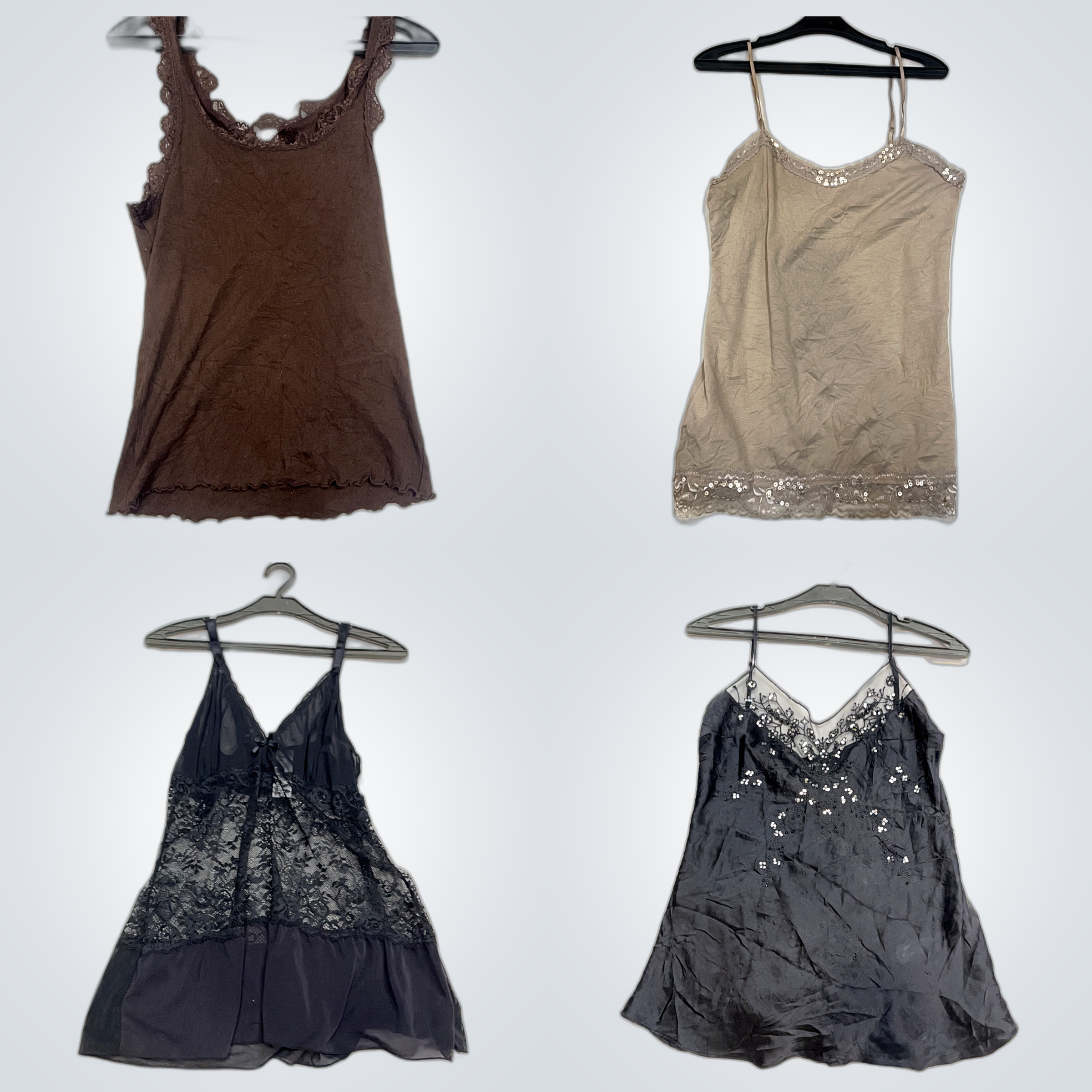 Set di Canotte con Pizzo