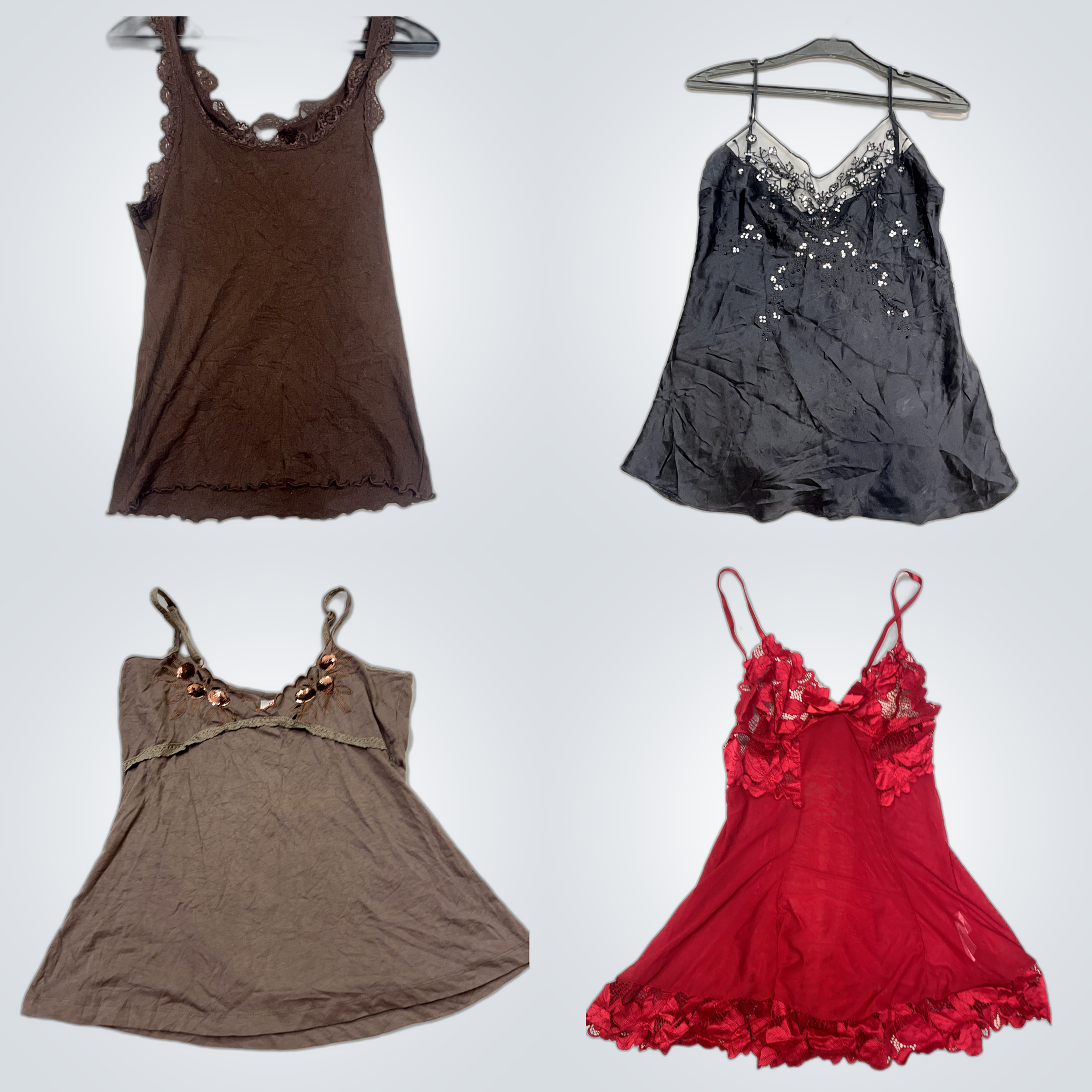 Pacchetto di canotte con pizzo