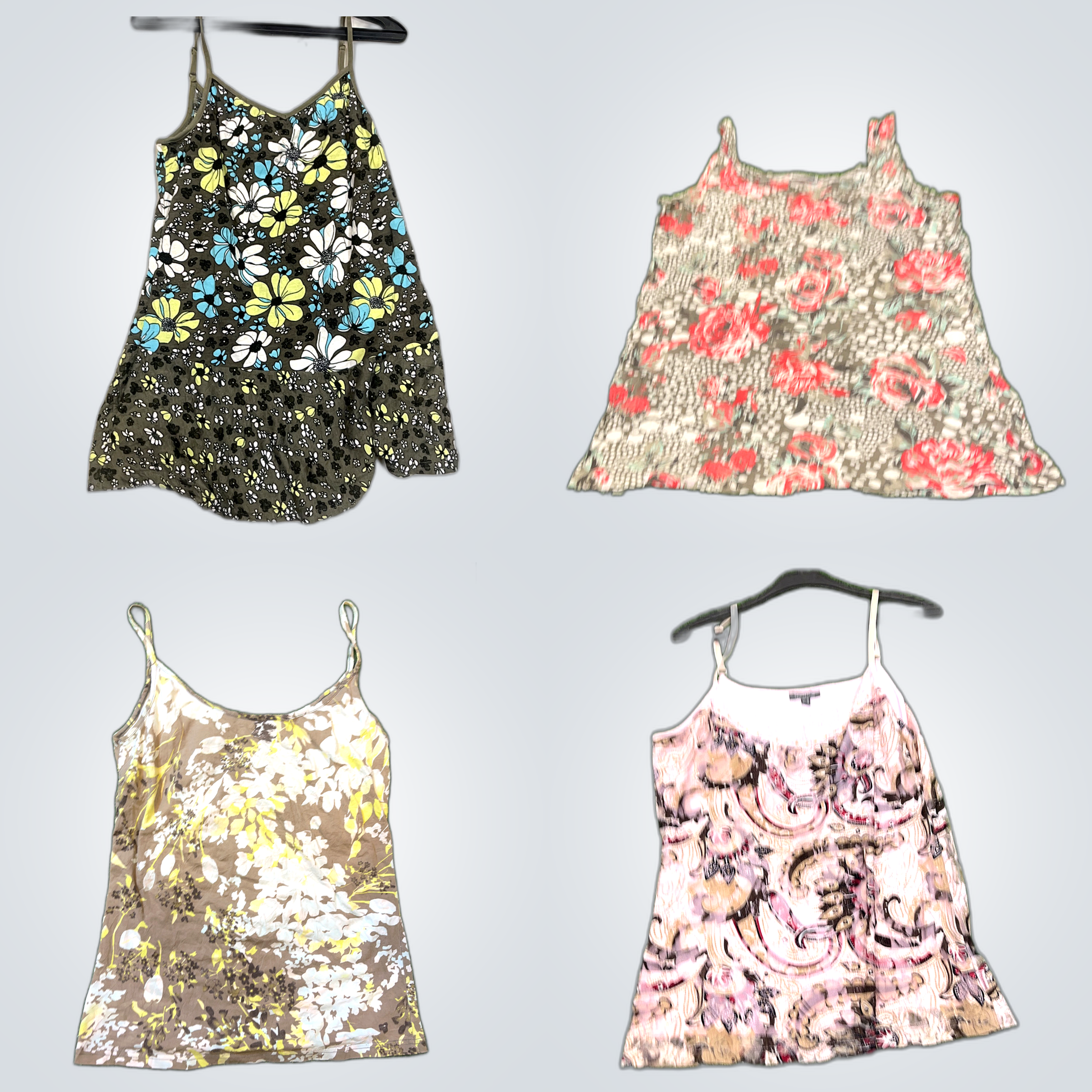 Pacchetto di canottiere floreali Y2K