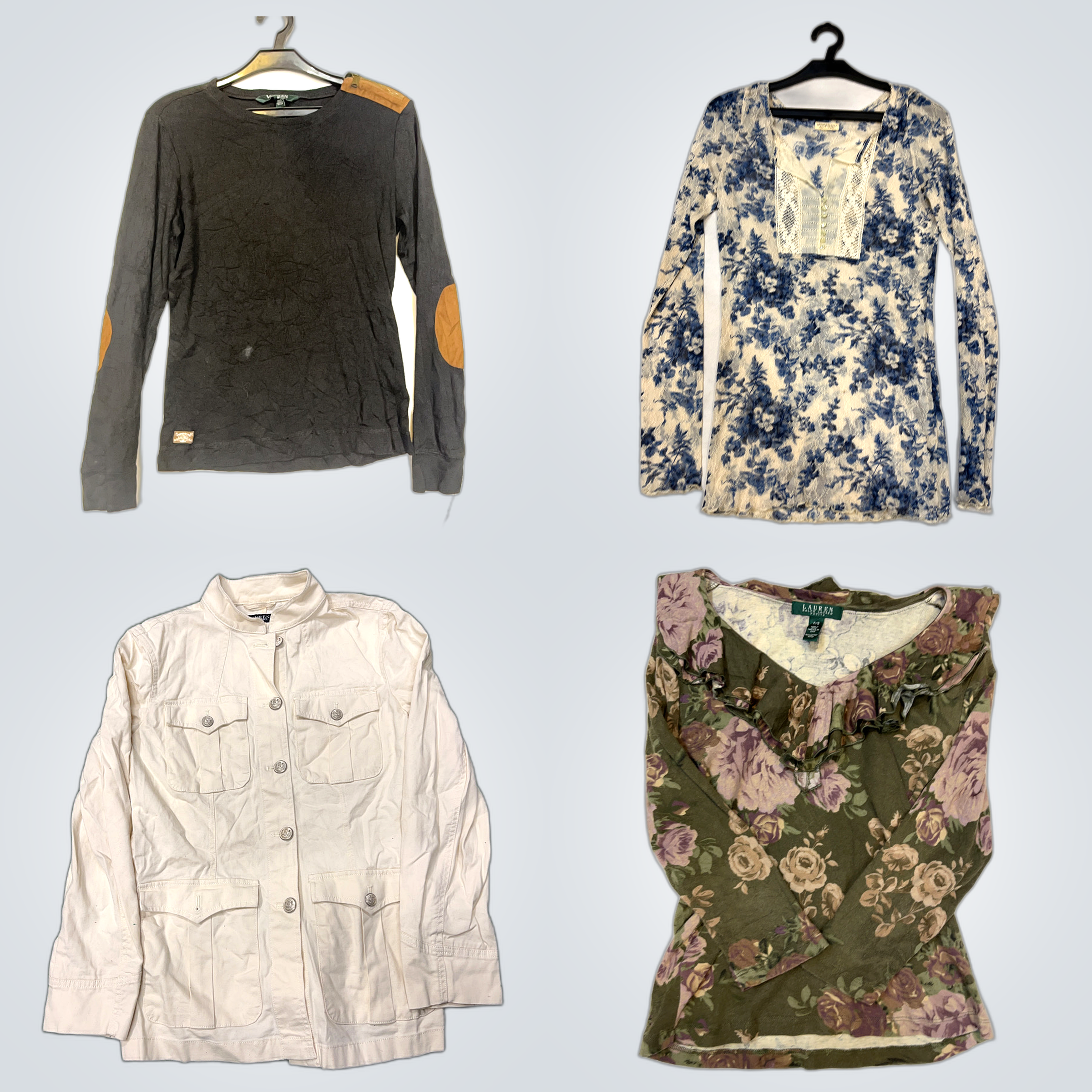 Y2K Ralph Lauren Printed Blouses