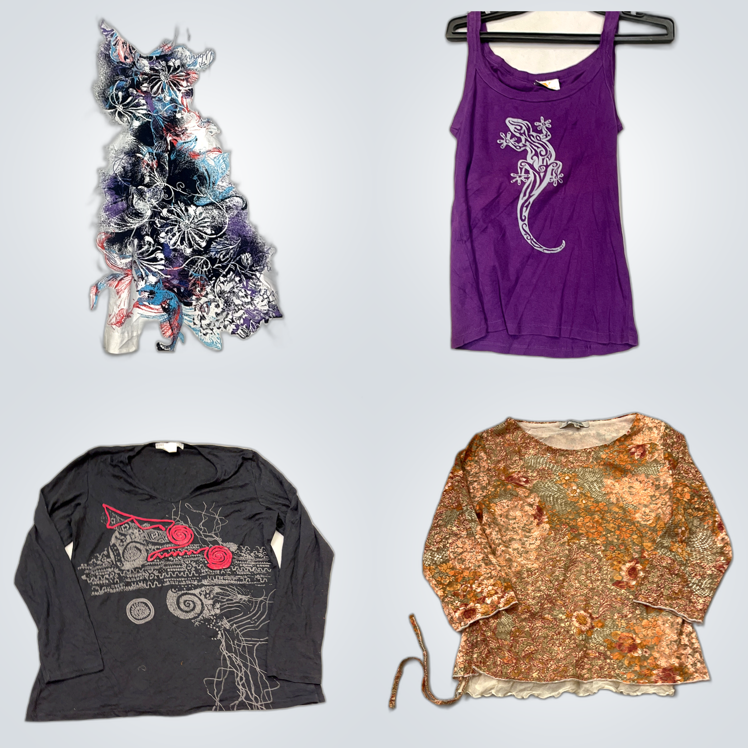 Fashion Top Bundle: 16 Pc Mixed Brand Blouse & Tee..