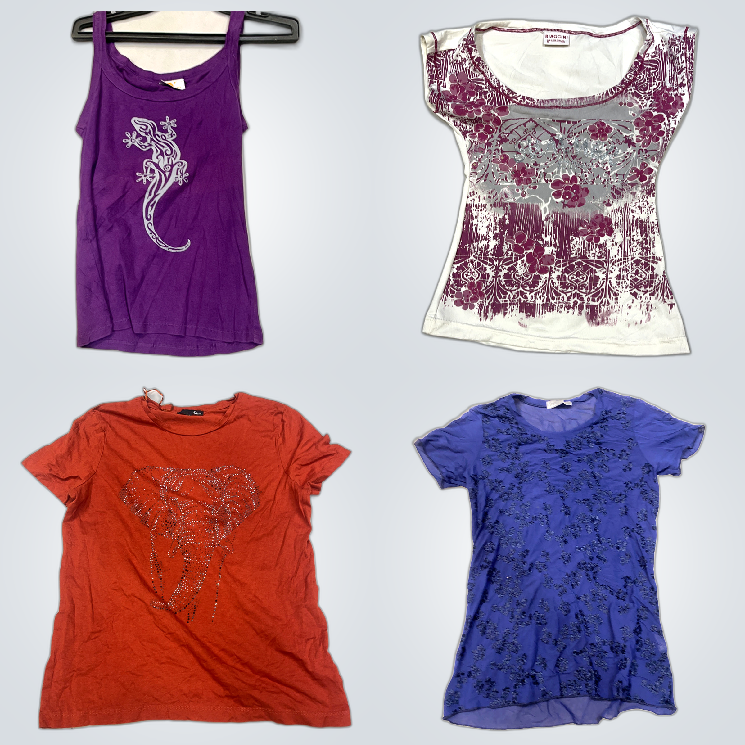 Graphic Tee Bundle Safon MEXX Etam Spiral Gaia Biaggini Valeria Printed Tops