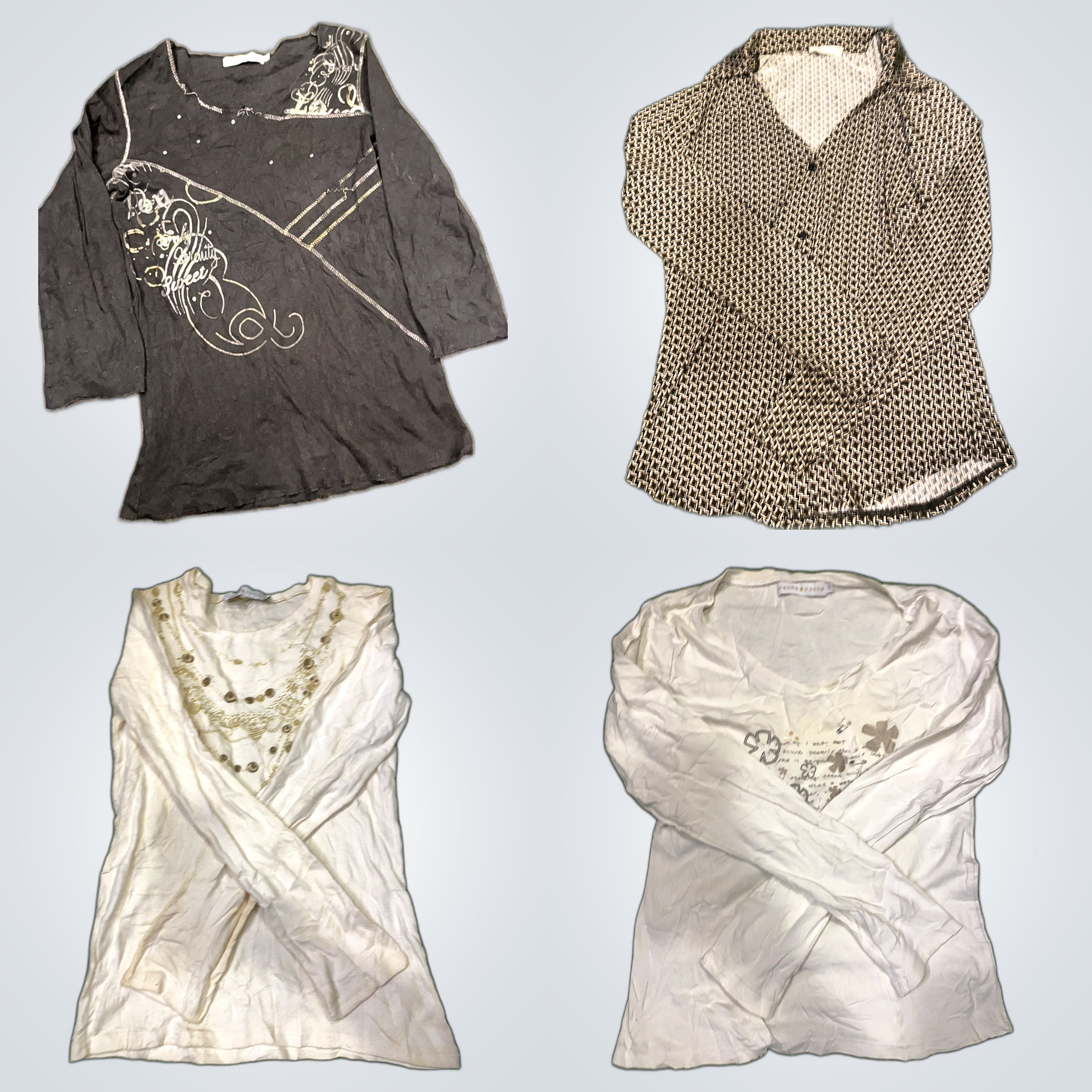 Cache Cache Y2K bedruckte Blusen