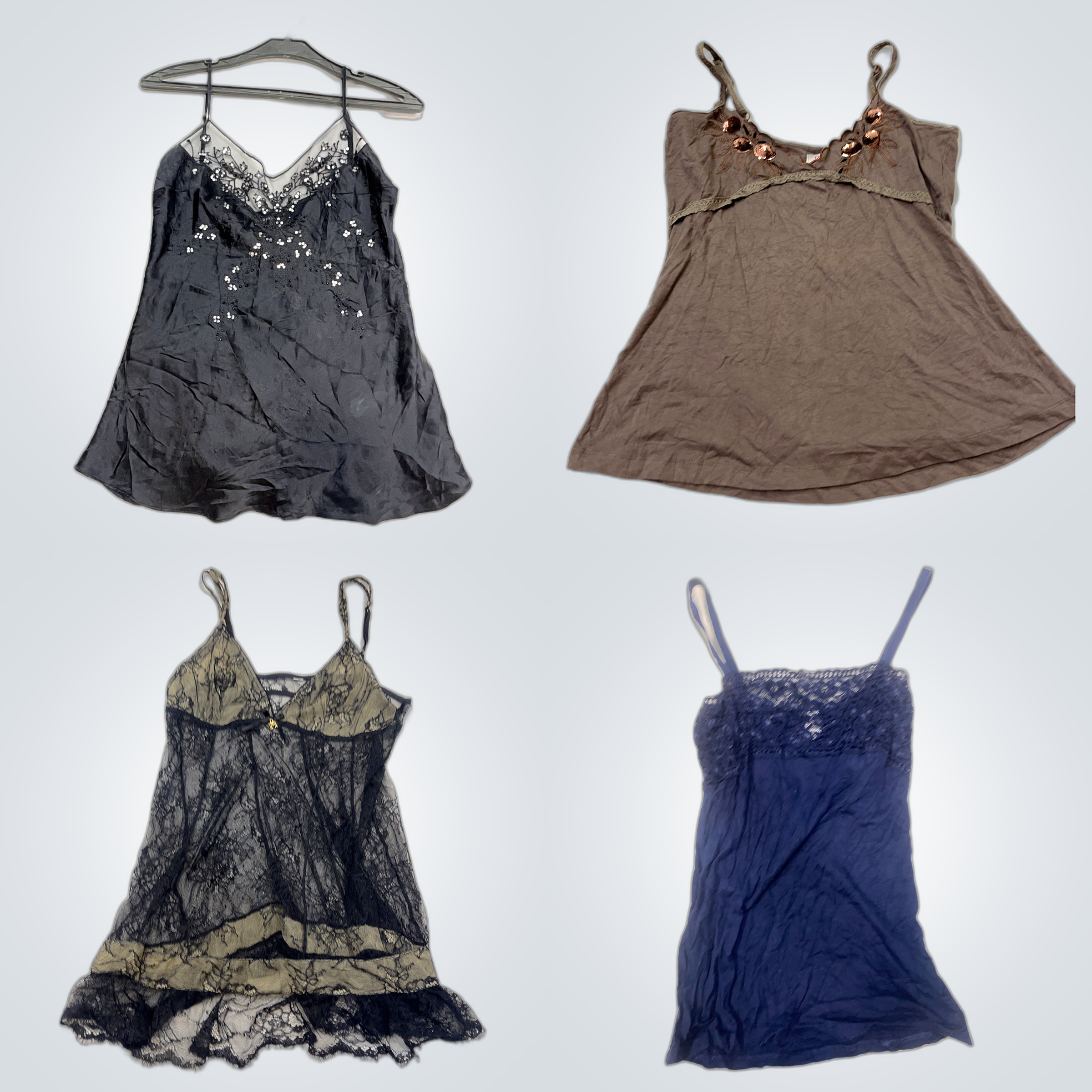 Spitzenbesetztes Hemdchen