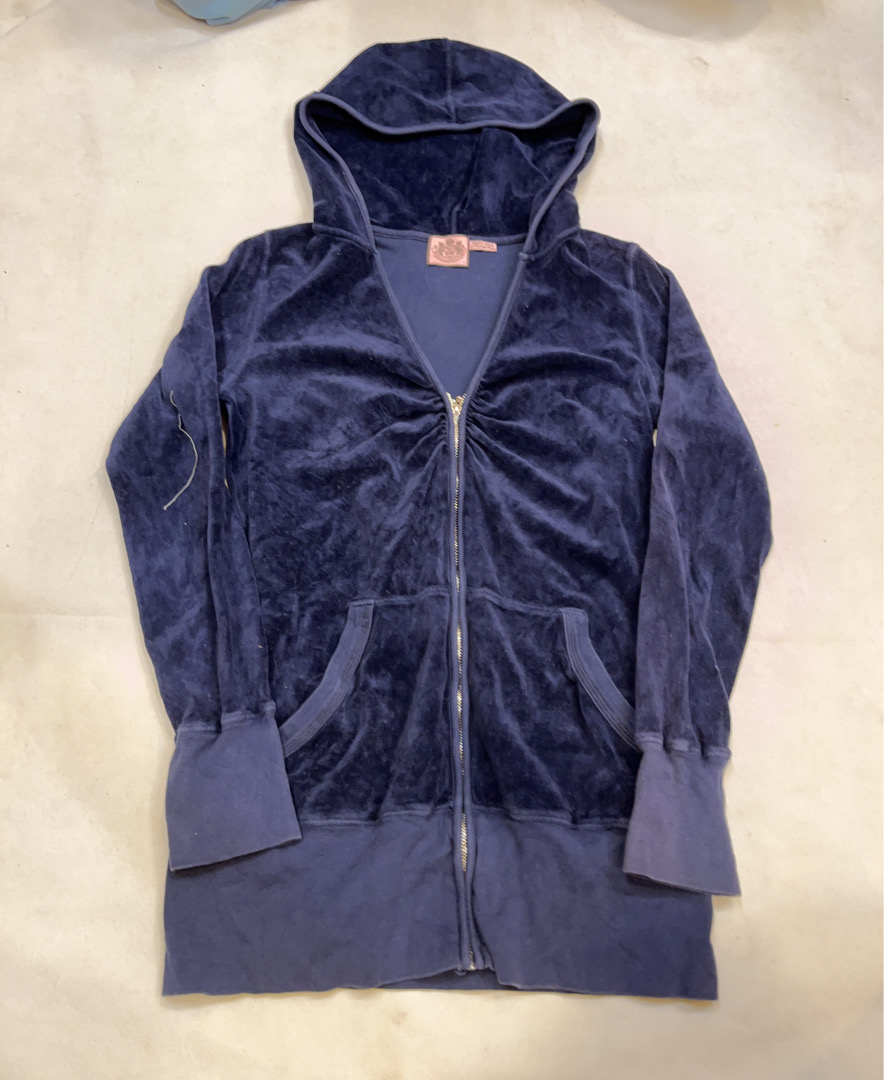 ジューシー・クチュール ベロア ジッパーアップ フーディ