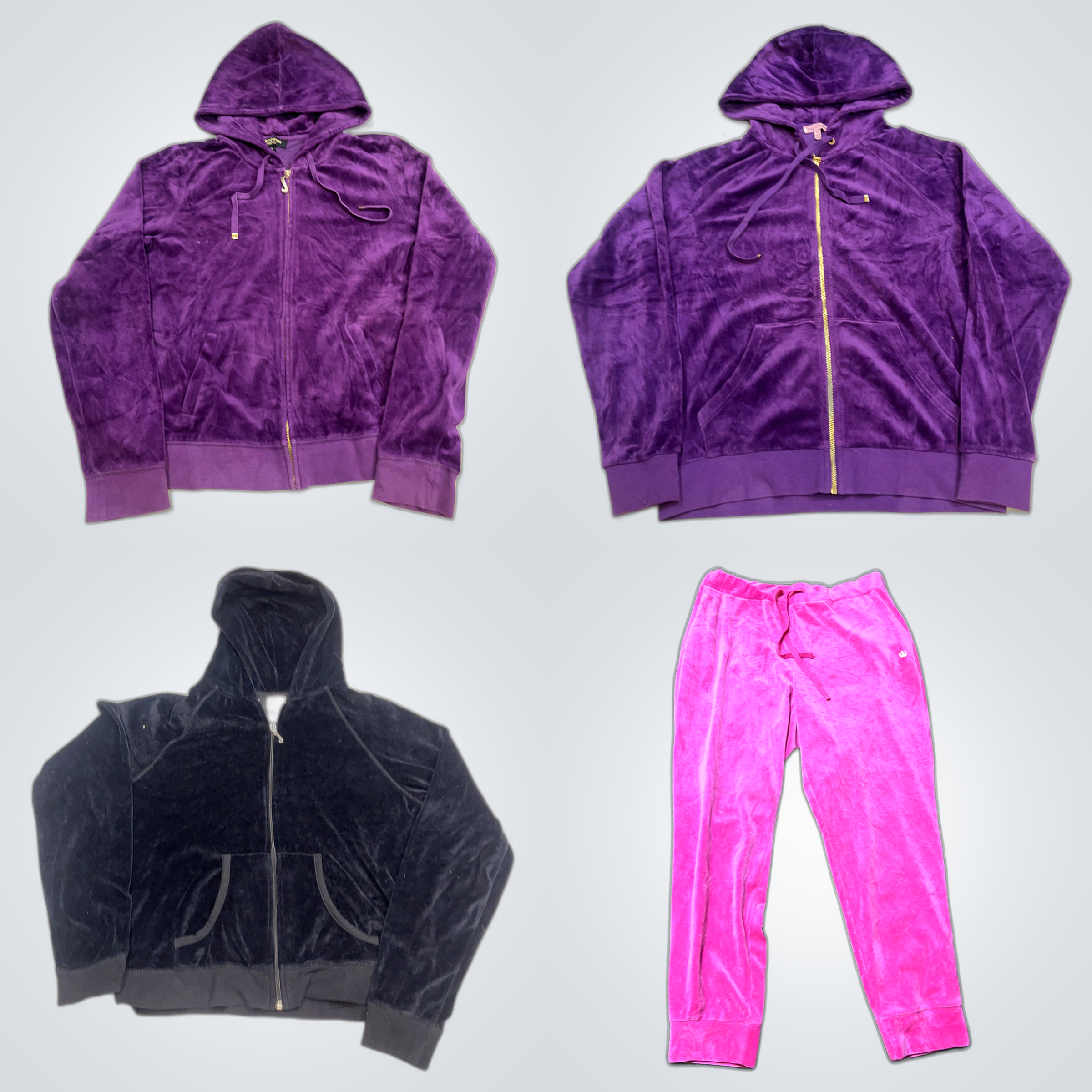 Juicy Couture Velour Bundle: 10-tlg. Set aus Jogginghosen und Hoodies