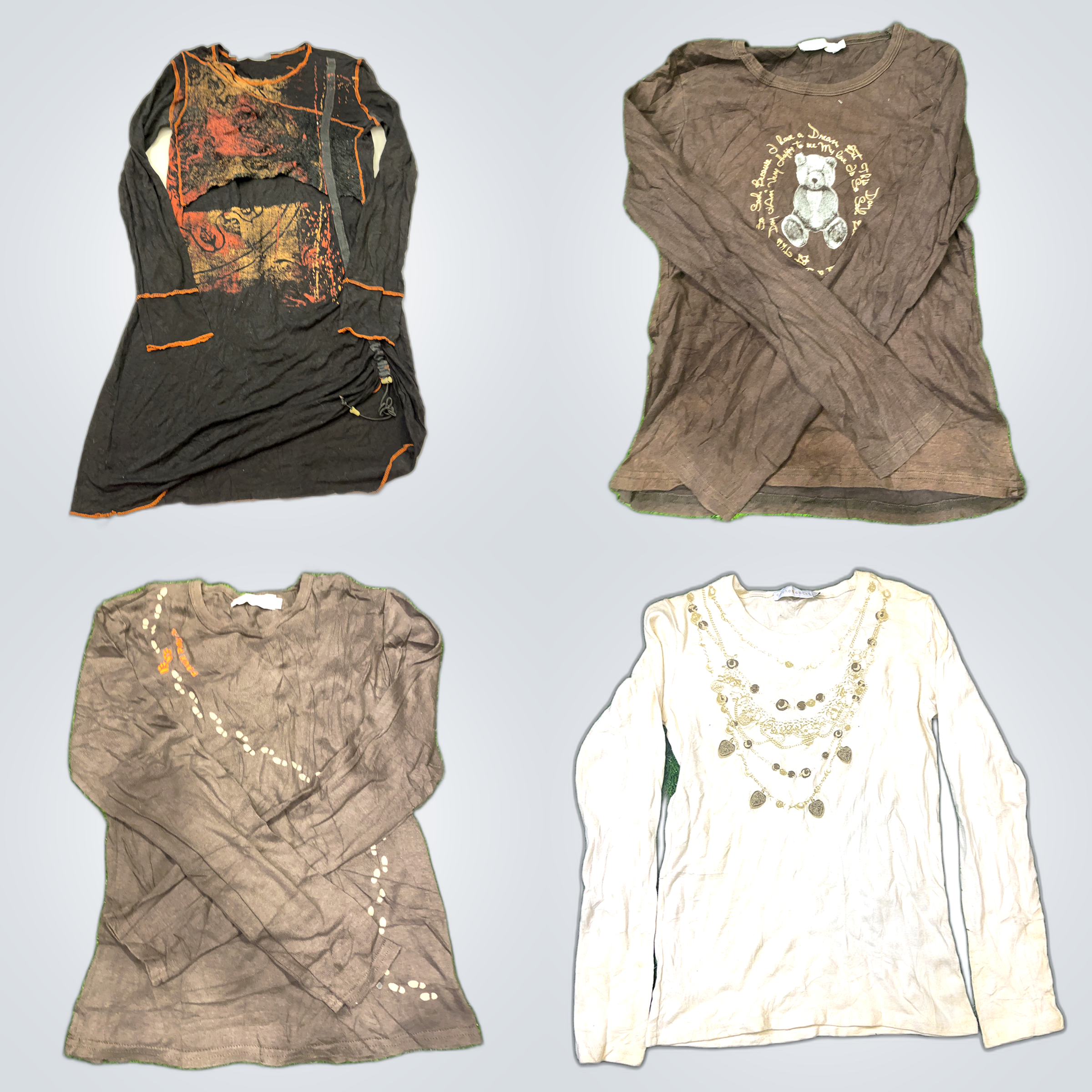 Cache Cache Y2K Camisetas de Manga Longa