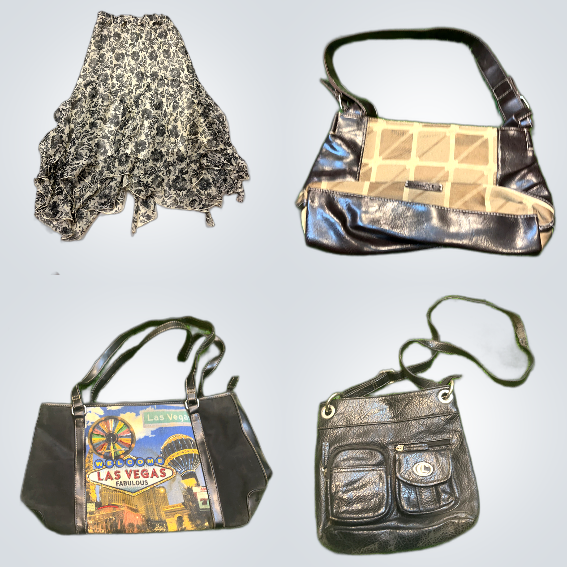 Fashion Bundle: 10 Piece Women's Clothing & Handba..