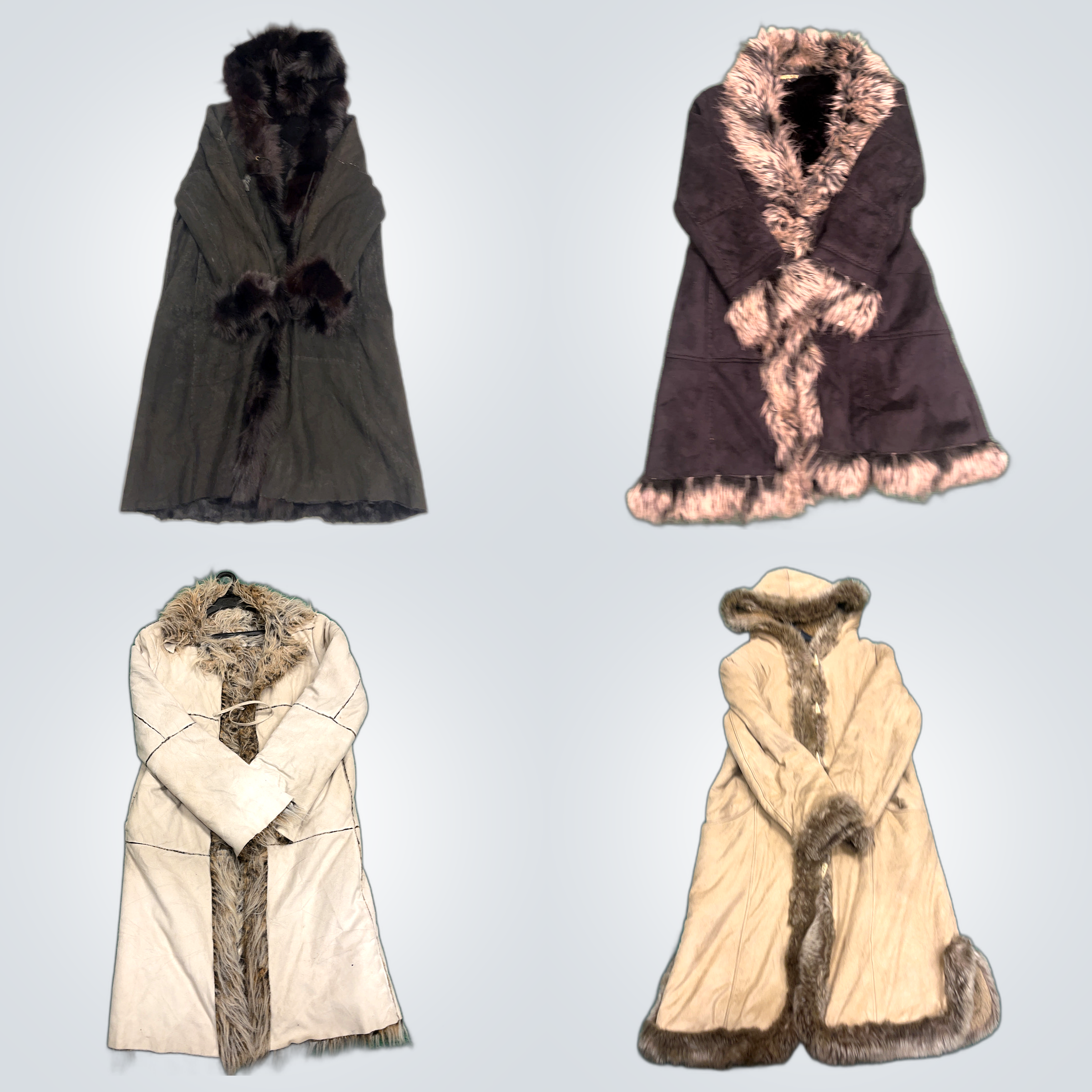 Ensemble de manteaux en fourrure - 6 pièces mélang..