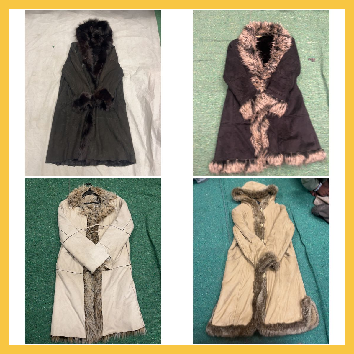 Fur Coat Bundle - 6 Pc Bartek & More Furry Parkas ..