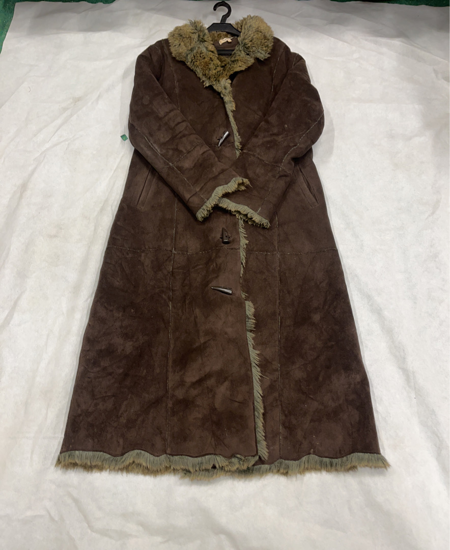 Brown Fur-Trimmed Coat