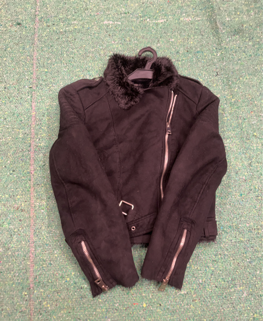 Black Faux Fur Jacket