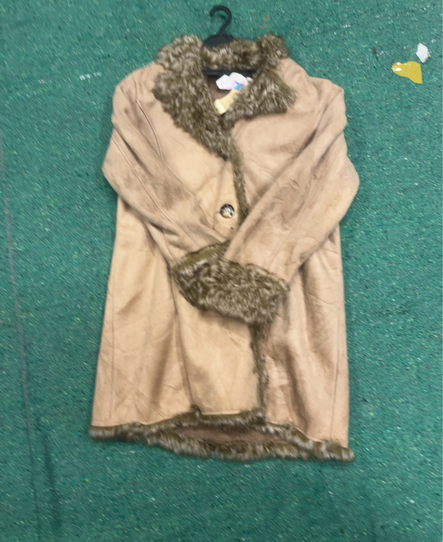 Tan Fur-Lined Coat