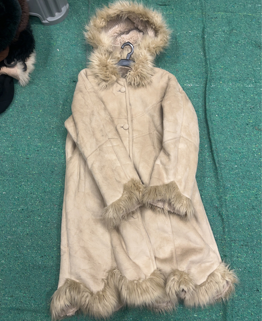 Bartek Furry Hooded Coat