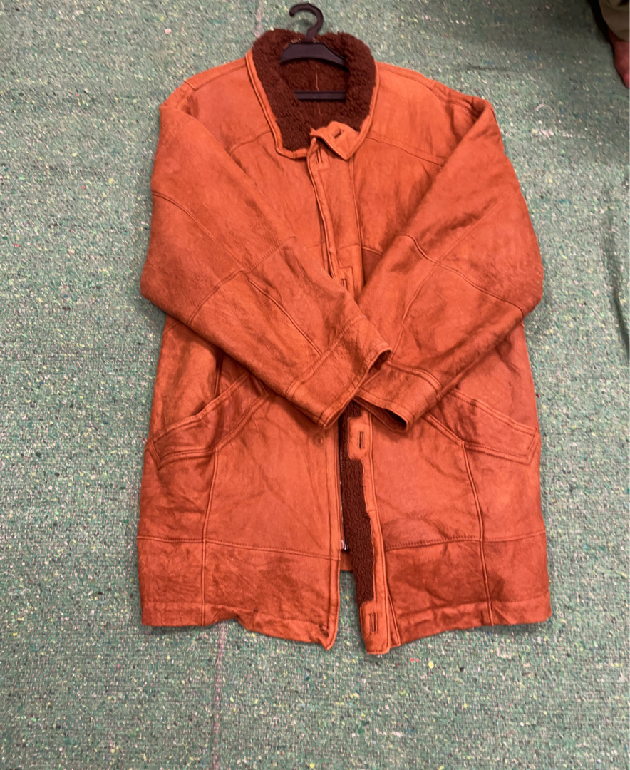 Rust-colored jacket