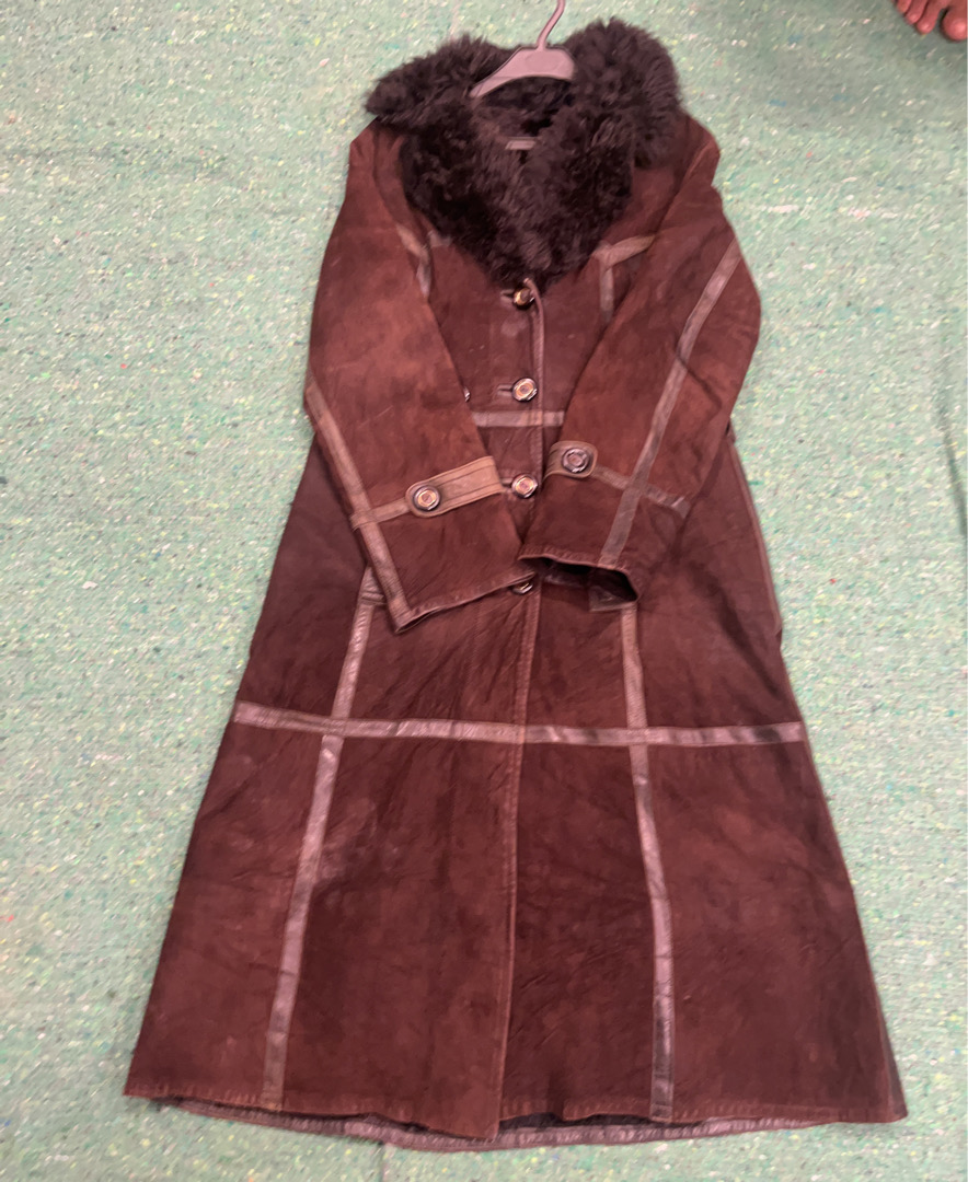 Brown Fur-Lined Coat