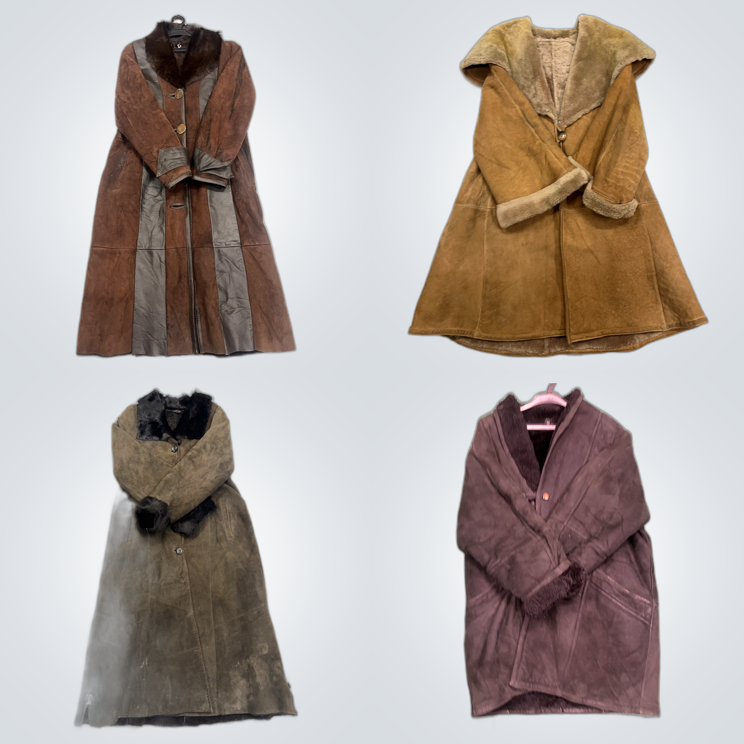 Ensemble de manteaux en fourrure et en daim UGG Ma..