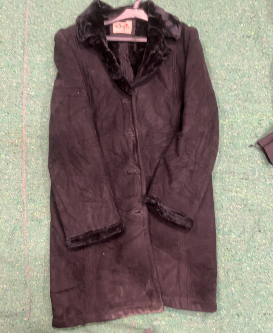 Black Fur-Lined Coat