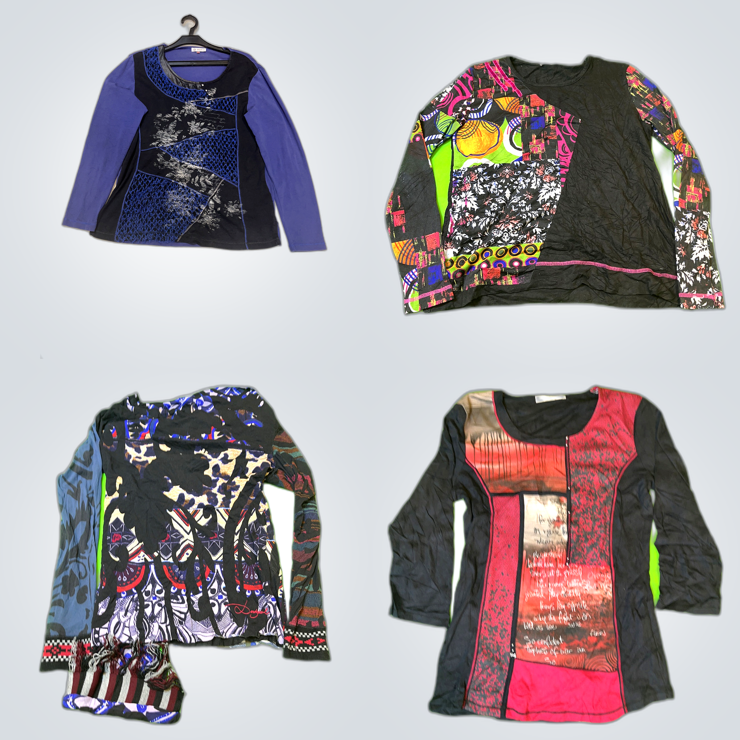 Y2K Printed Blouses Bundle