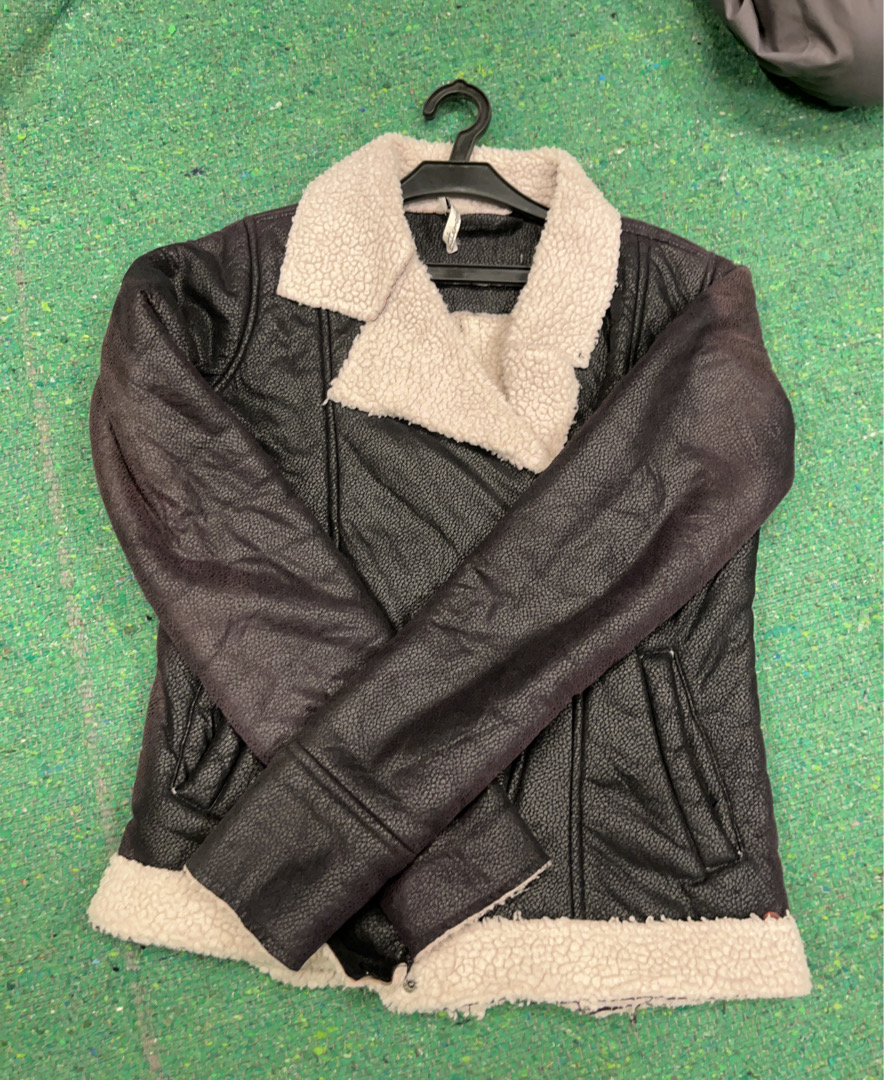 Littlemore Faux Leather Shearling Collar Jacket