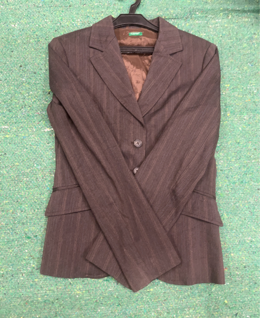 Blazer rayé marron