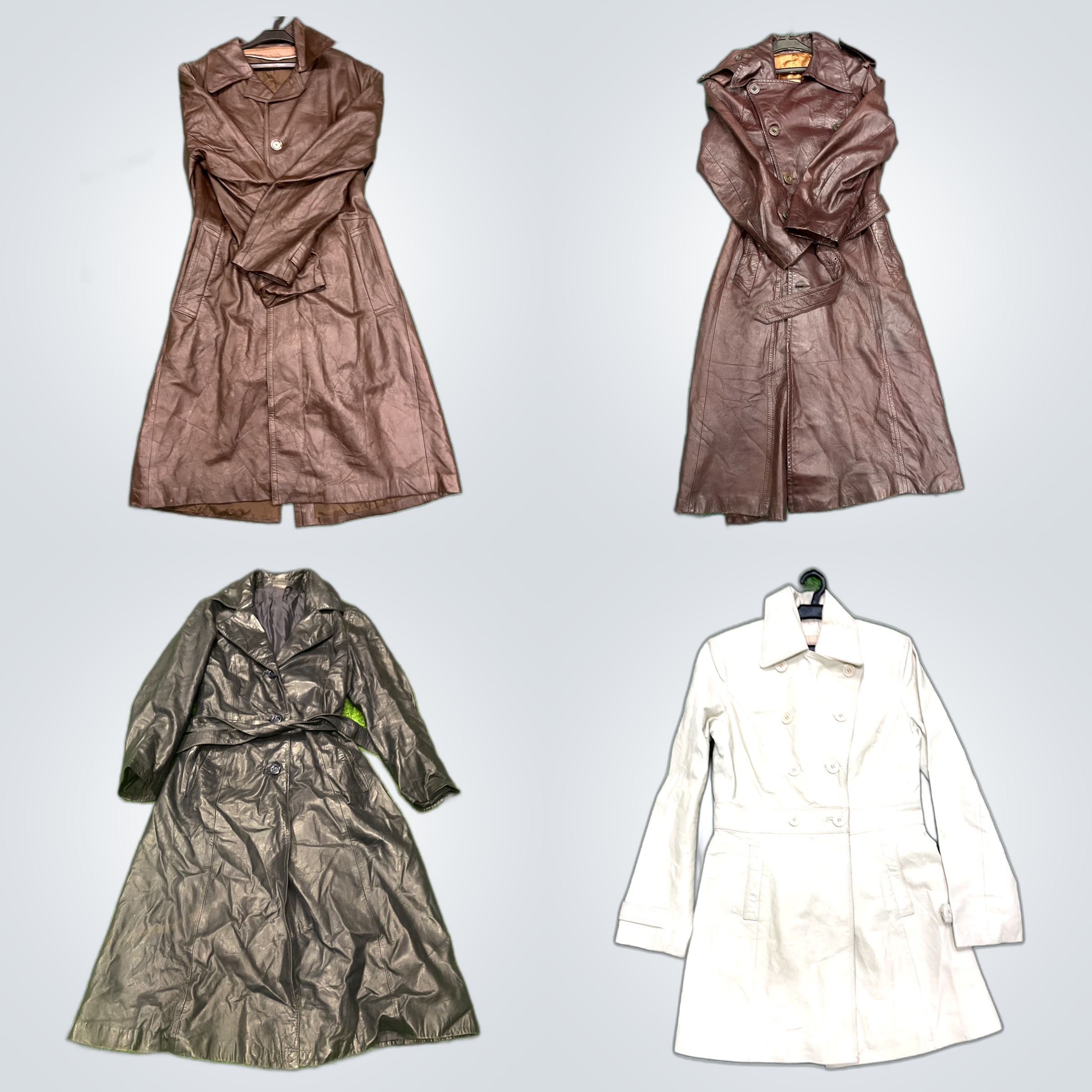 Ensemble de manteaux en cuir - Carlier, McDouglas ..