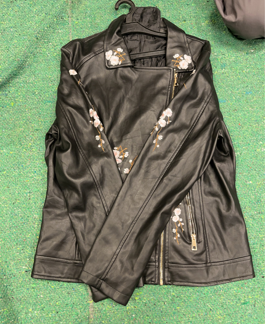 Giobshon Black Leather Jacket