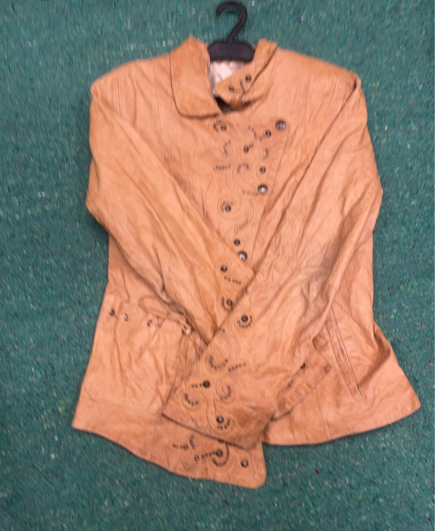 Giacca in suede marrone