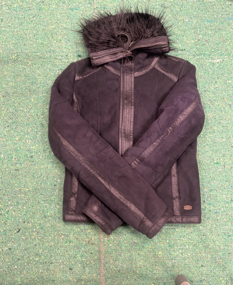 GUESS Furry Hooded Jacket