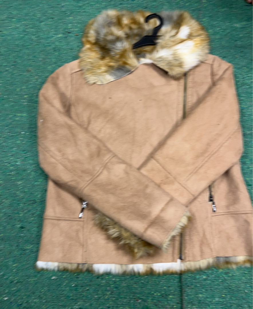 Amy Vermont Leather Jacket with Shearling Collar