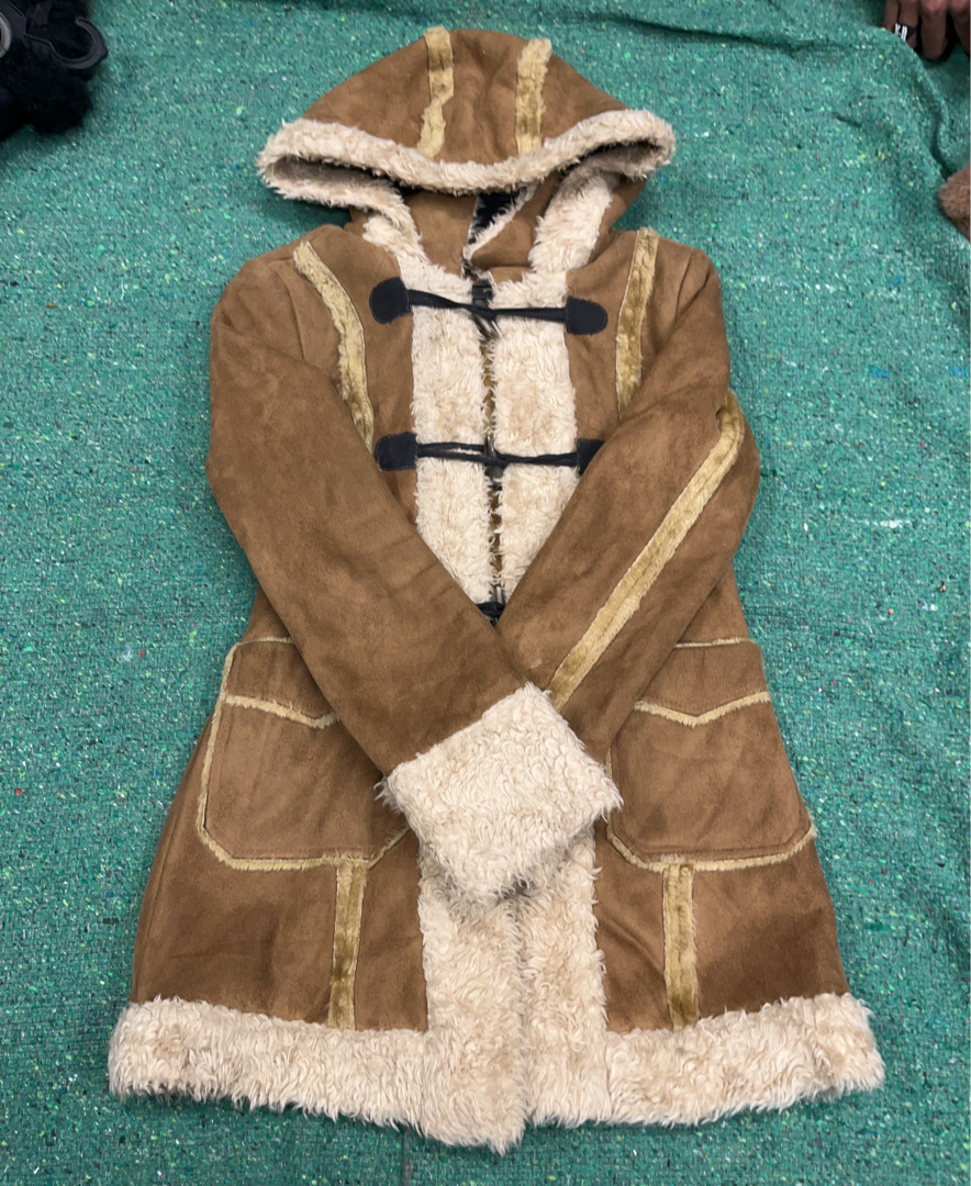 Denim Co Hooded Suede Jacket