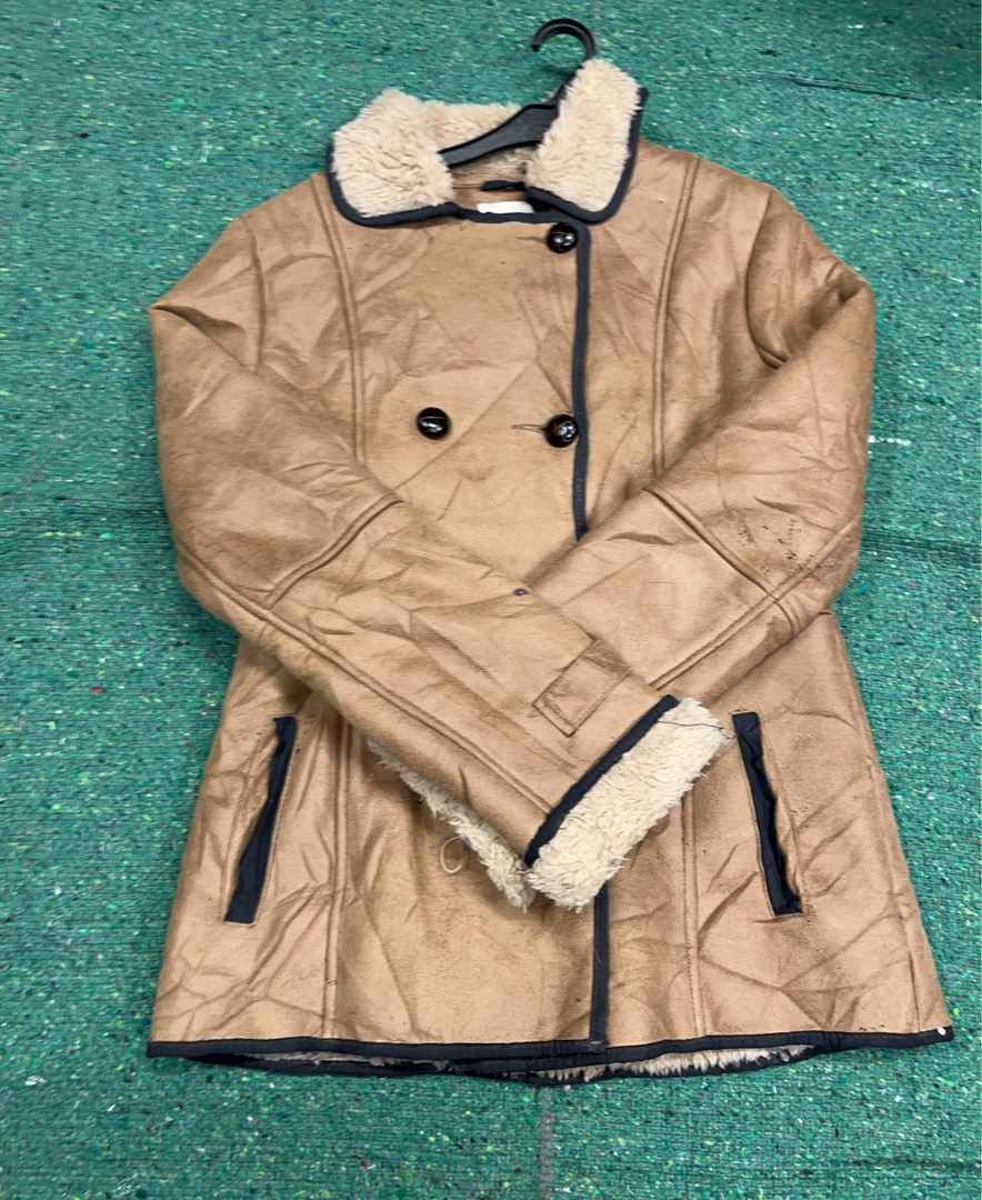 Pepe Jeans London Tan Fur-Lined Jacket