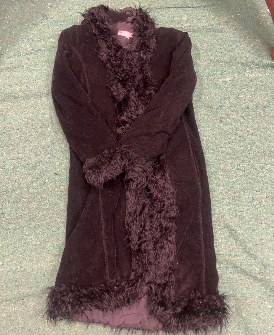 ozone Furry Trim Coat