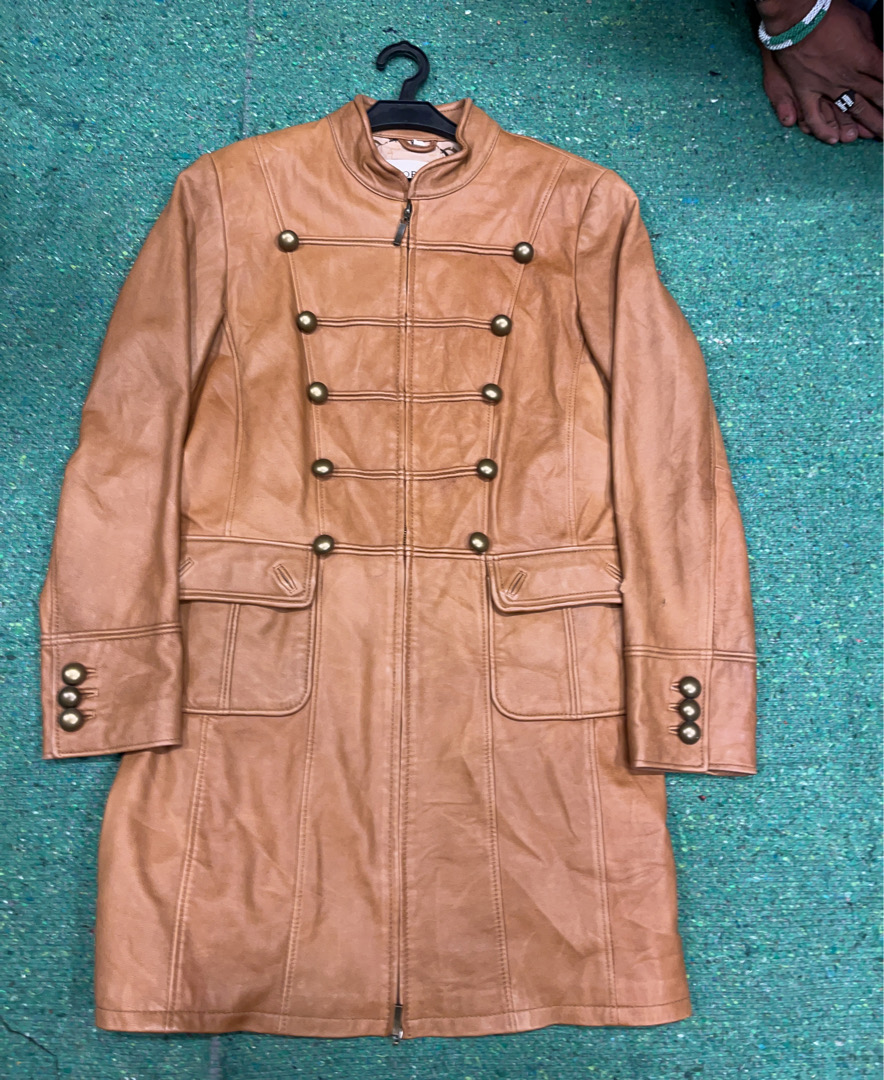 Brown Leather Coat