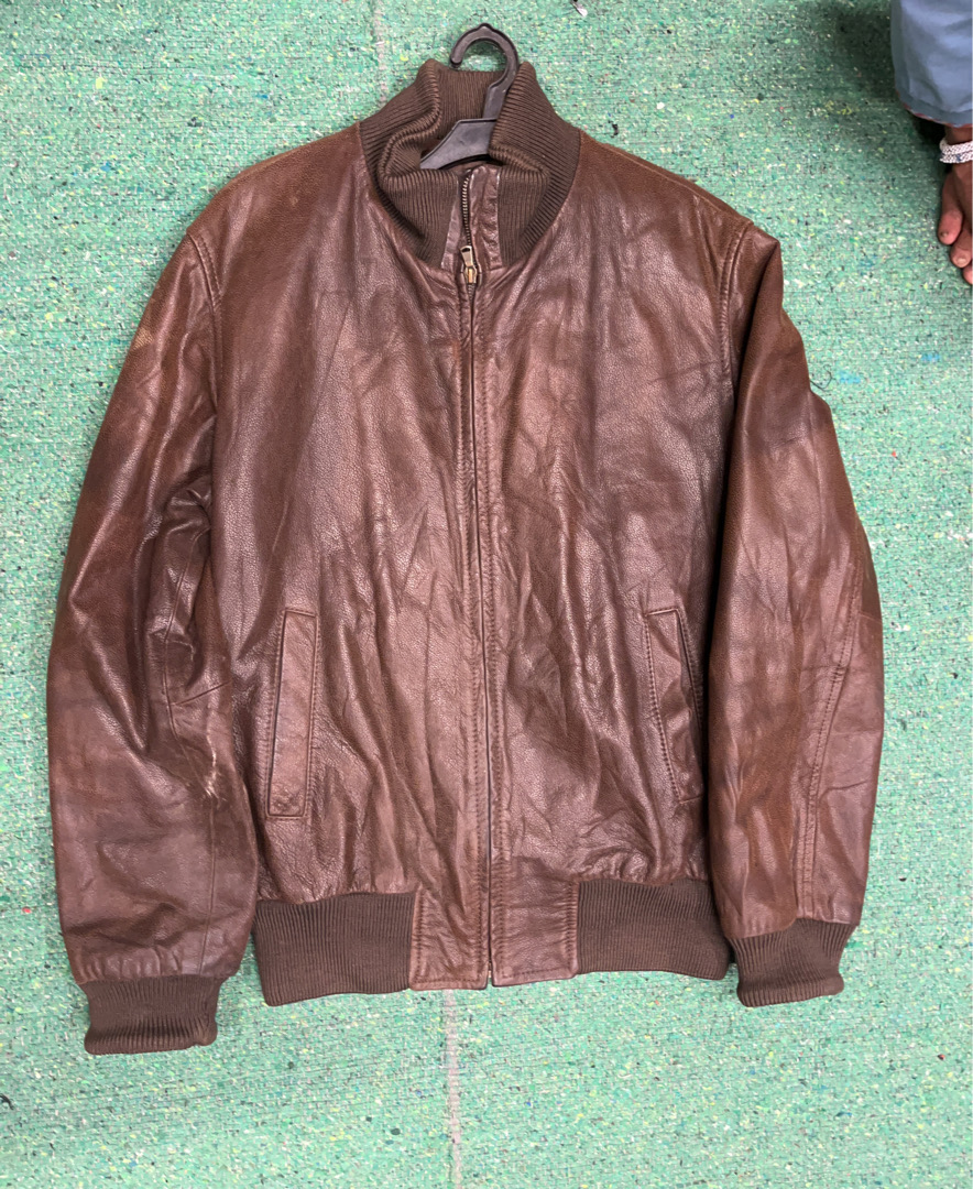 Giovanni Galli Brown Leather Jacket