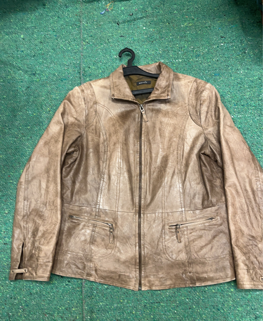 Mariposa Tan Leather Jacket