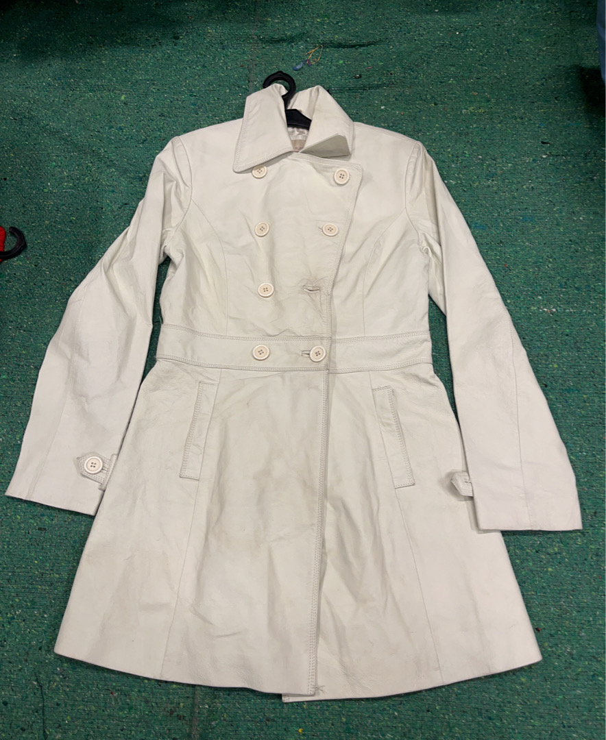 Philip Russel Real Leather Collection Trench Coat