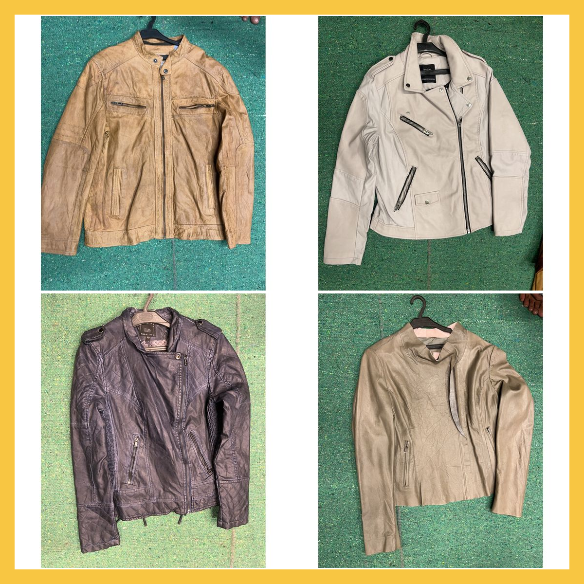 Ensemble de vestes en cuir - Mélange de 10 pièces ..